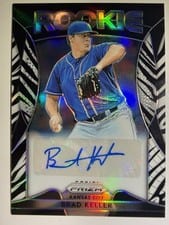 2019 Panini Prizm Rookie Autographs Brad Keller #RA-BK card