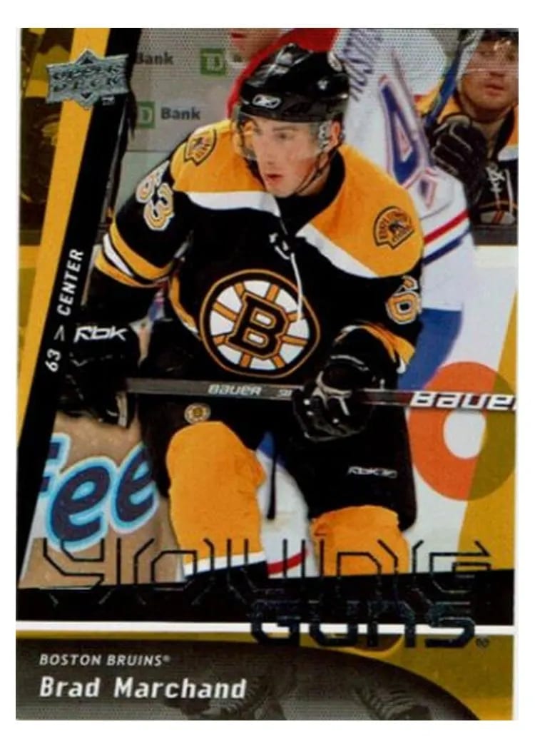 2009 Upper Deck Brad Marchand #452 card
