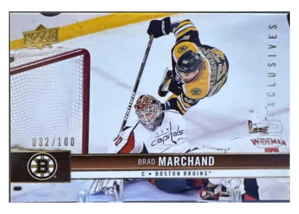 2012 Upper Deck Brad Marchand #12 card