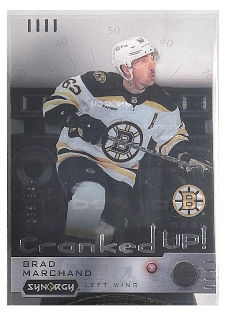 2023-24 Upper Deck Synergy Cranked Up Brad Marchand #CR-BM card