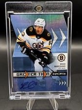 2023-24 Upper Deck Synergy Greater Than Signatures Brad Marchand #GT-BM card