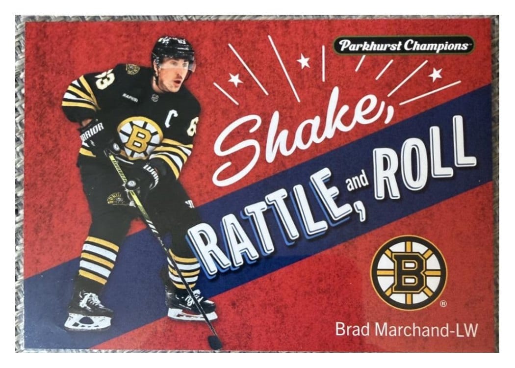 2024-25 Parkhurst Champions Shake Rattle and Roll Brad Marchand #SRR-3 card