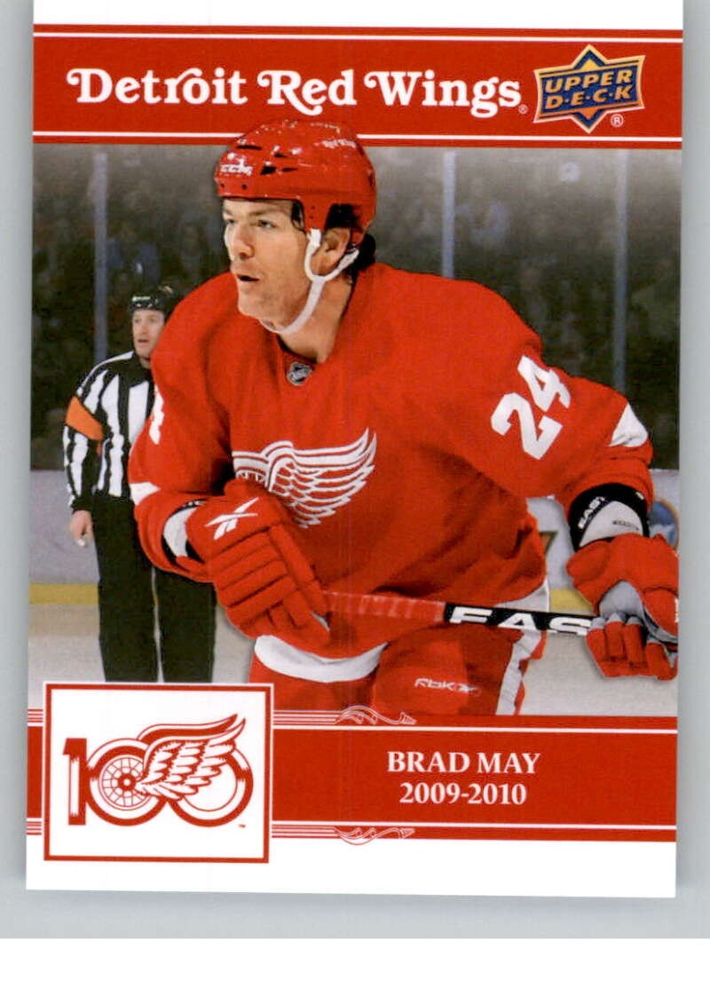 2025-26 Upper Deck Detroit Red Wings Centennial Base Set Brad May #46 card