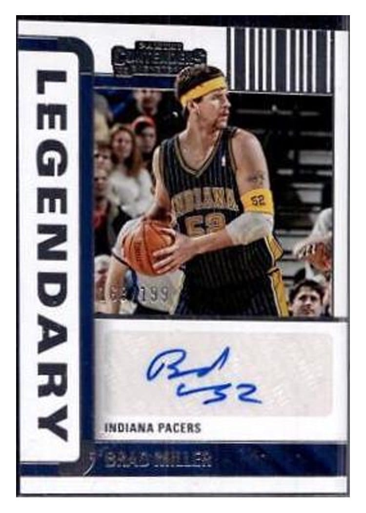 2022-23 Panini Contenders Legendary Contenders Autographs Brad Miller #LC-BML card