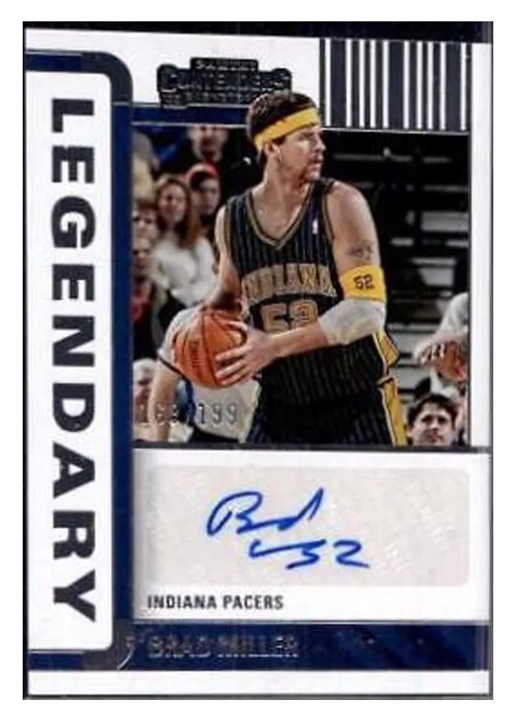 2022-23 Panini Contenders Legendary Contenders Autographs Brad Miller #LC-BML card