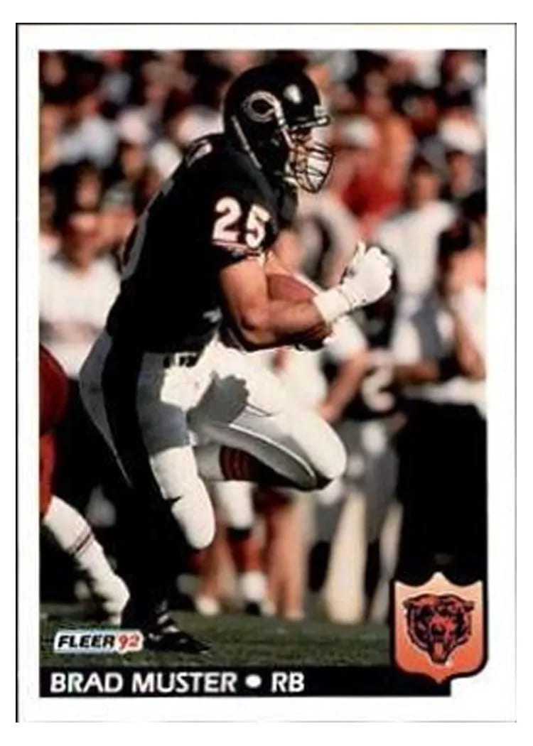 1992 Fleer Brad Muster #44 card