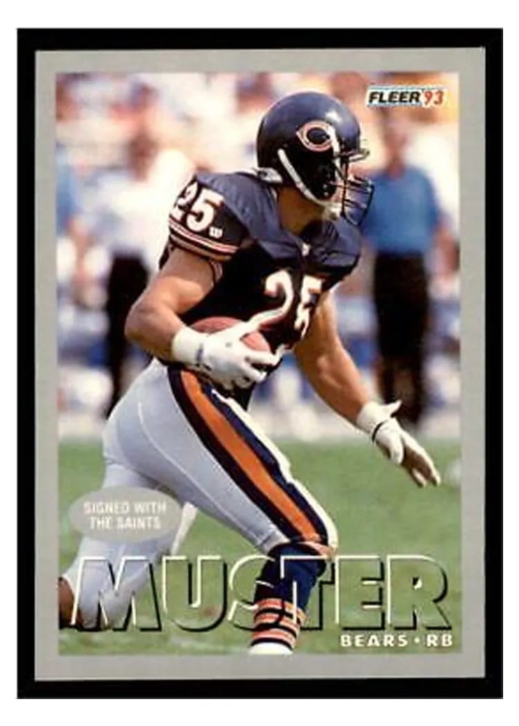 1993 Fleer Brad Muster #10 card