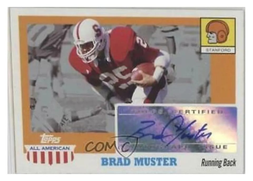 2005 Topps All American Autograph Brad Muster #A-BM card
