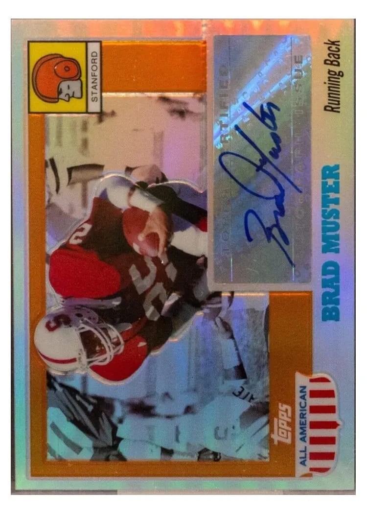 2005 Topps All American Autograph Brad Muster #A-BM card