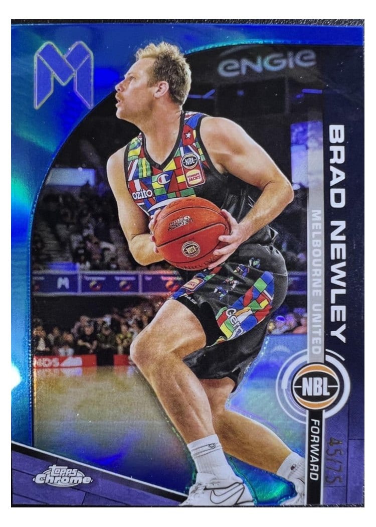 2023-24 Topps Chrome NBL Base Set Brad Newley #43 card