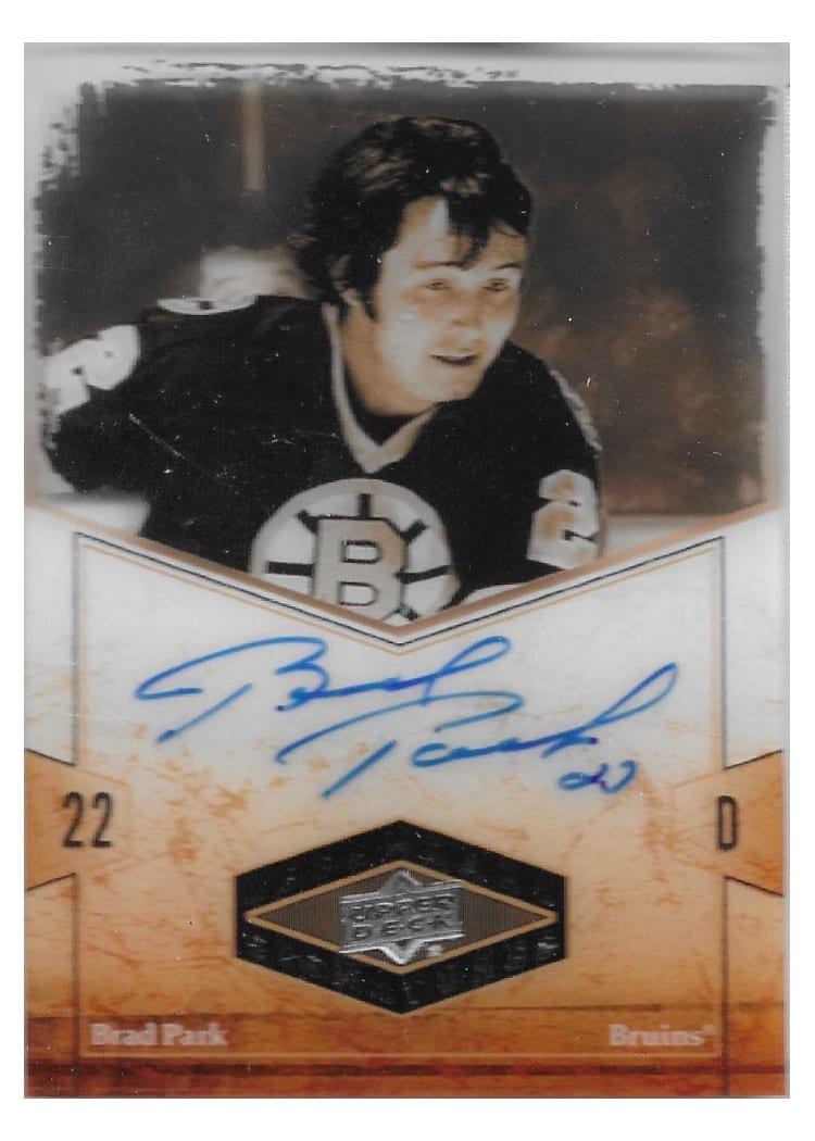 2024-25 Upper Deck Clear Cut 2004-05 UD Legendary Signatures Brad Park #LSA-BP card