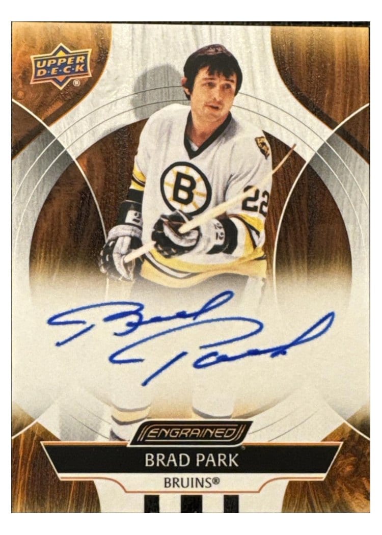 2024-25 Upper Deck Engrained Icons Autos Brad Park #CA-BP card