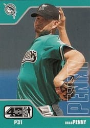2002 Upper Deck 40-Man Base Set Brad Penny #785 card