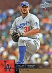 2009 Upper Deck Base Set Brad Penny #203 card