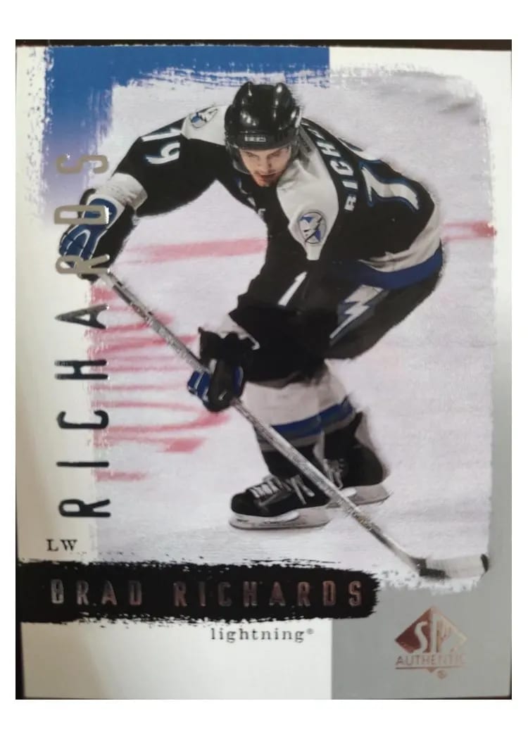 2001 SP Authentic Brad Richards #79 card