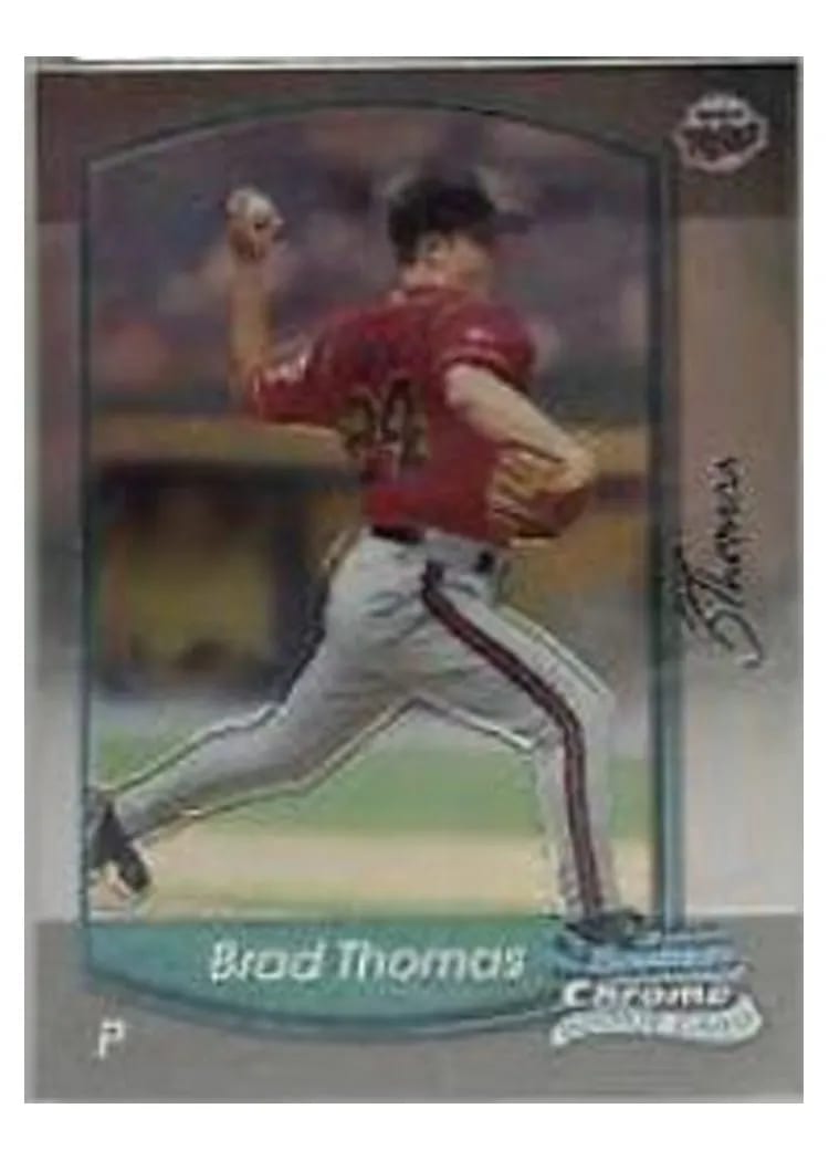 2000 Bowman Chrome Draft Picks Brad Thomas #67 card