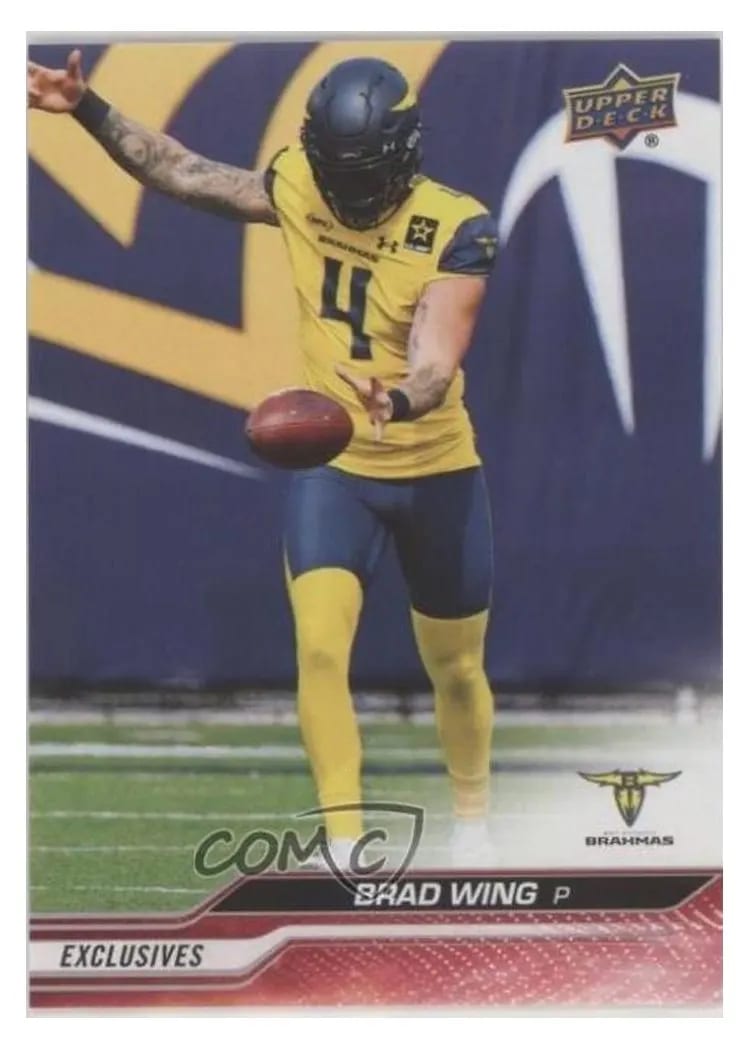 2024 Upper Deck UFL Brad Wing #15 card