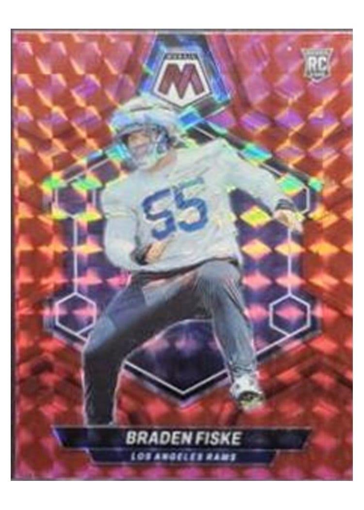 2024 Panini Mosaic Base Set Braden Fiske Red #339 card
