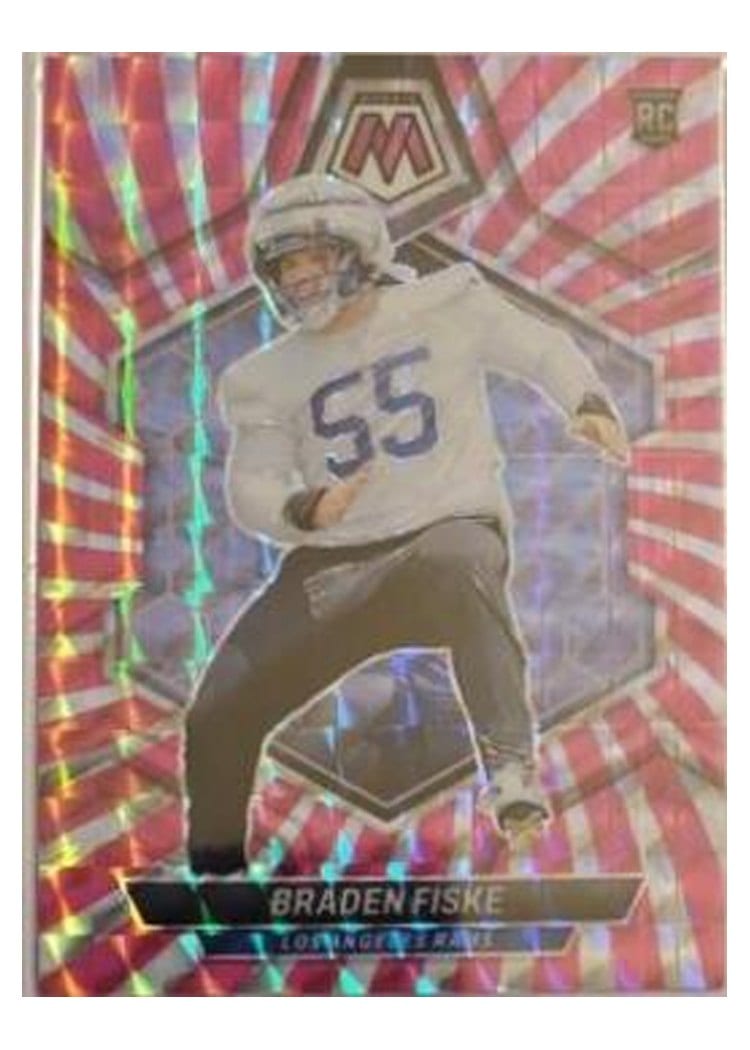 2024 Panini Mosaic Base Set Braden Fiske Pink Swirl #339 card