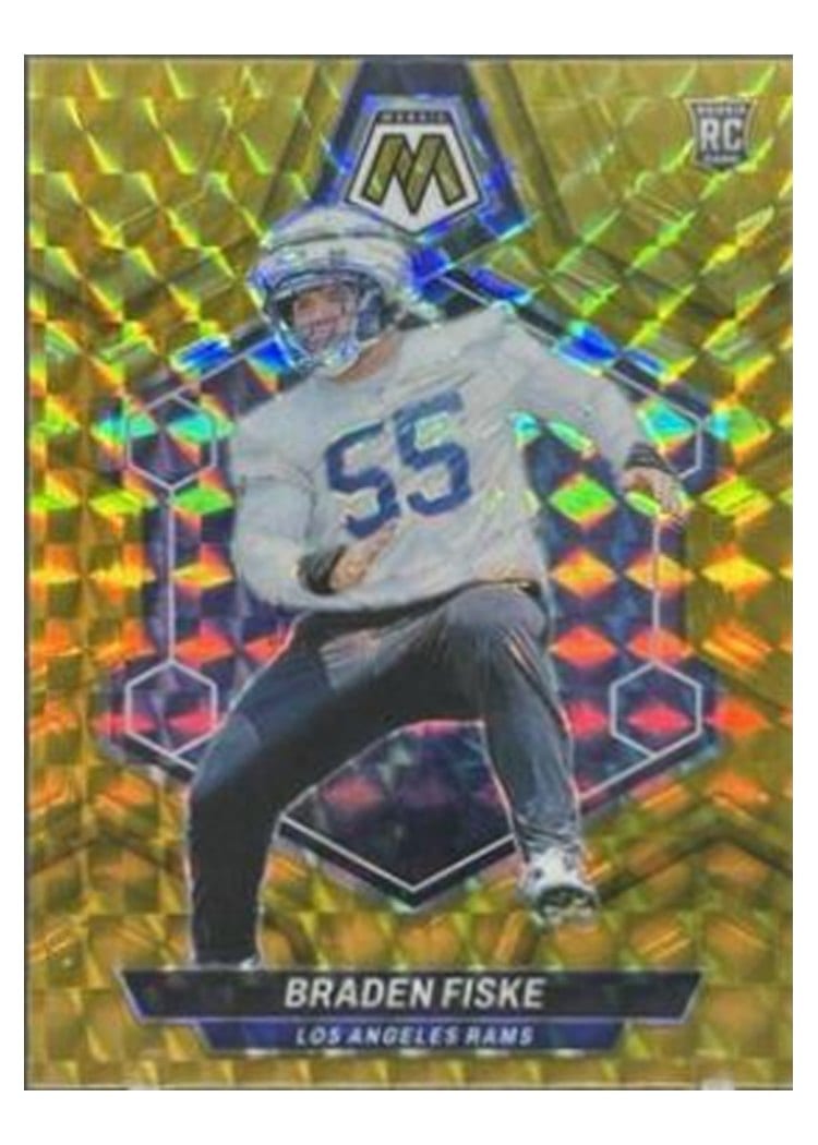 2024 Panini Mosaic Base Set Braden Fiske Gold #339 card