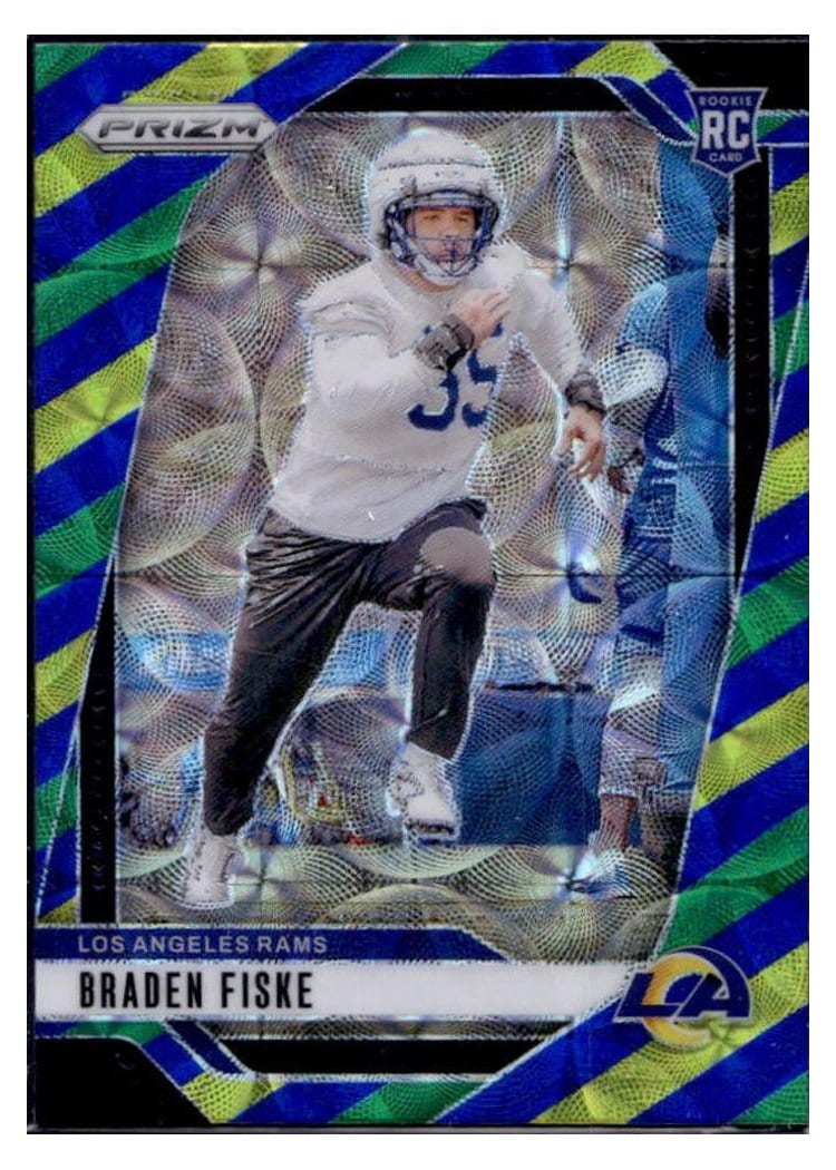 2024 Panini Prizm Base Set Braden Fiske Choice Blue Yellow Green #310 card