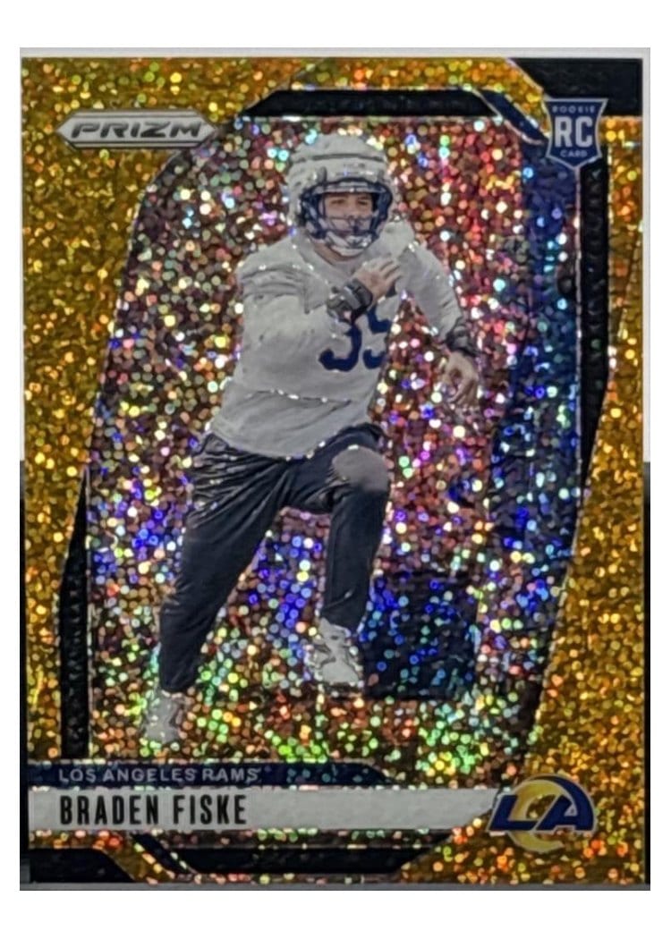 2024 Panini Prizm Base Set Braden Fiske Gold Sparkle #310 card