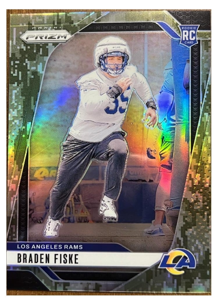 2024 Panini Prizm Base Set Braden Fiske Forest Camo #310 card