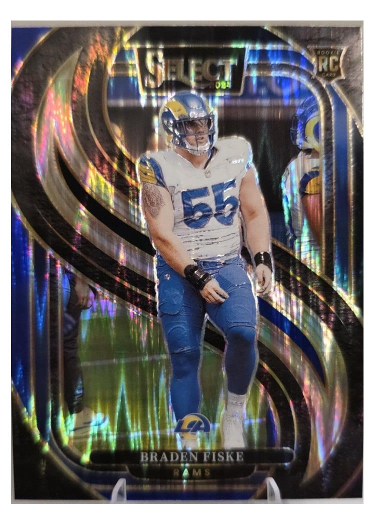 2024 Panini Select Base Set Braden Fiske Black Blue Prizm Shock #171 card