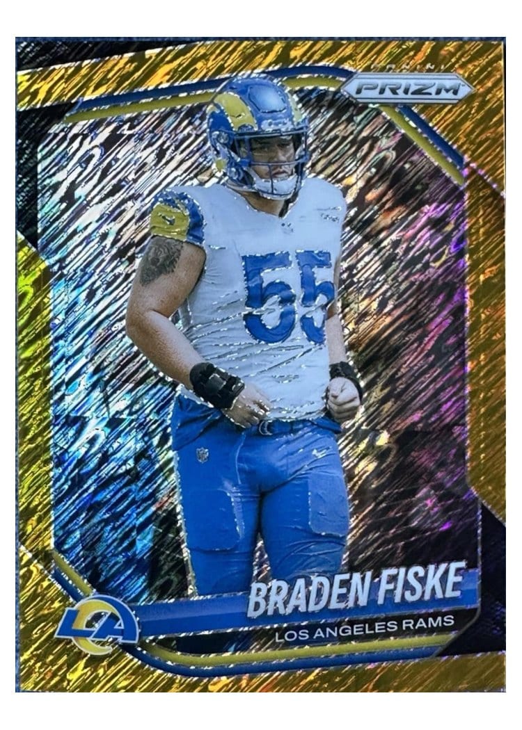 2025 Panini Prizm Base Set Braden Fiske Gold Shimmer #144 card