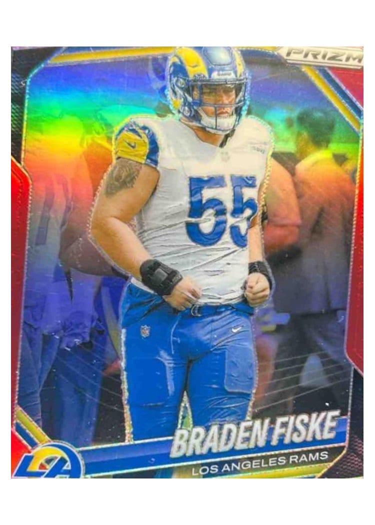 2025 Panini Prizm Base Set Braden Fiske Red #144 card