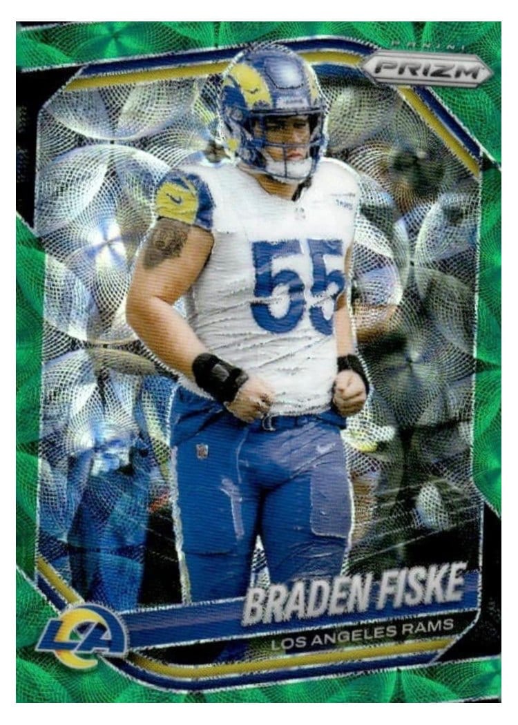 2025 Panini Prizm Base Set Braden Fiske #144 card
