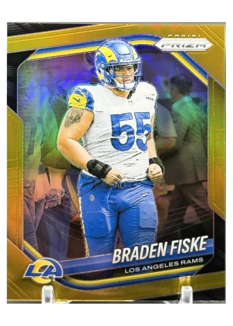 2025 Panini Prizm Base Set Braden Fiske Gold #144 card