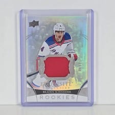2022-23 Upper Deck Black Diamond Exquisite Collection Rookie Patch Braden Schneider #RP-BS card