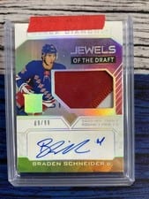 2022-23 Upper Deck Black Diamond Jewels of the Draft Braden Schneider #JD-BS card