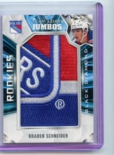 2022-23 Upper Deck Black Diamond Rookie Team Logo Jumbo Patches Braden Schneider #RTL-BS card