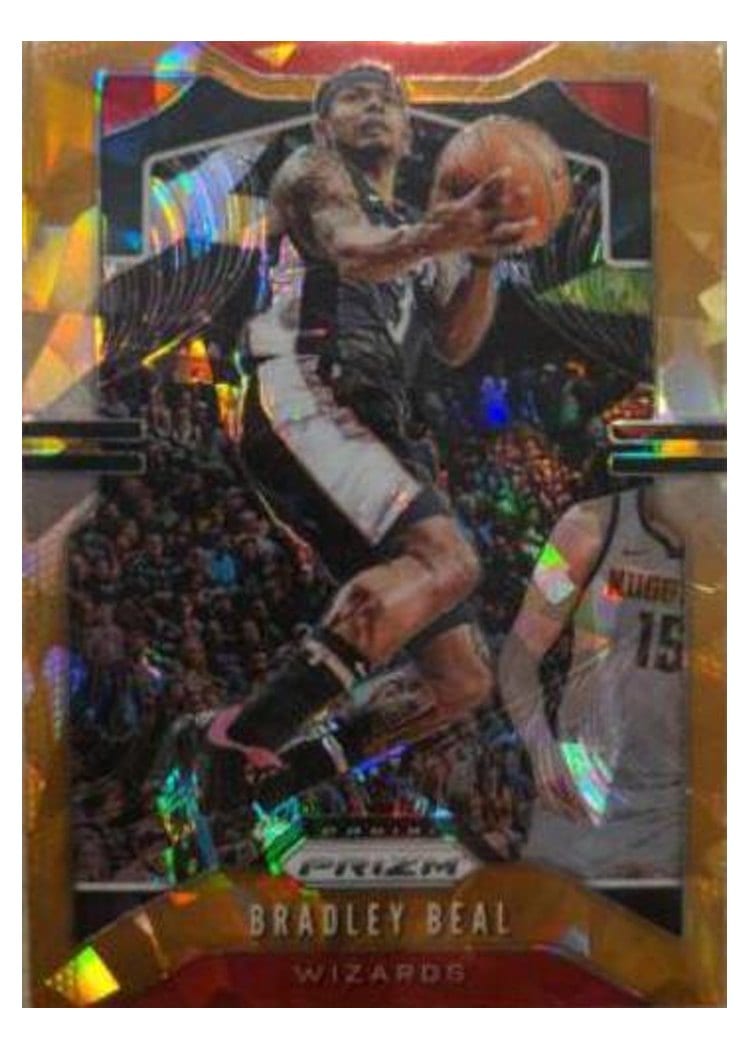 2019-20 Panini Prizm Base Set Bradley Beal Orange Ice Prizm #189 card