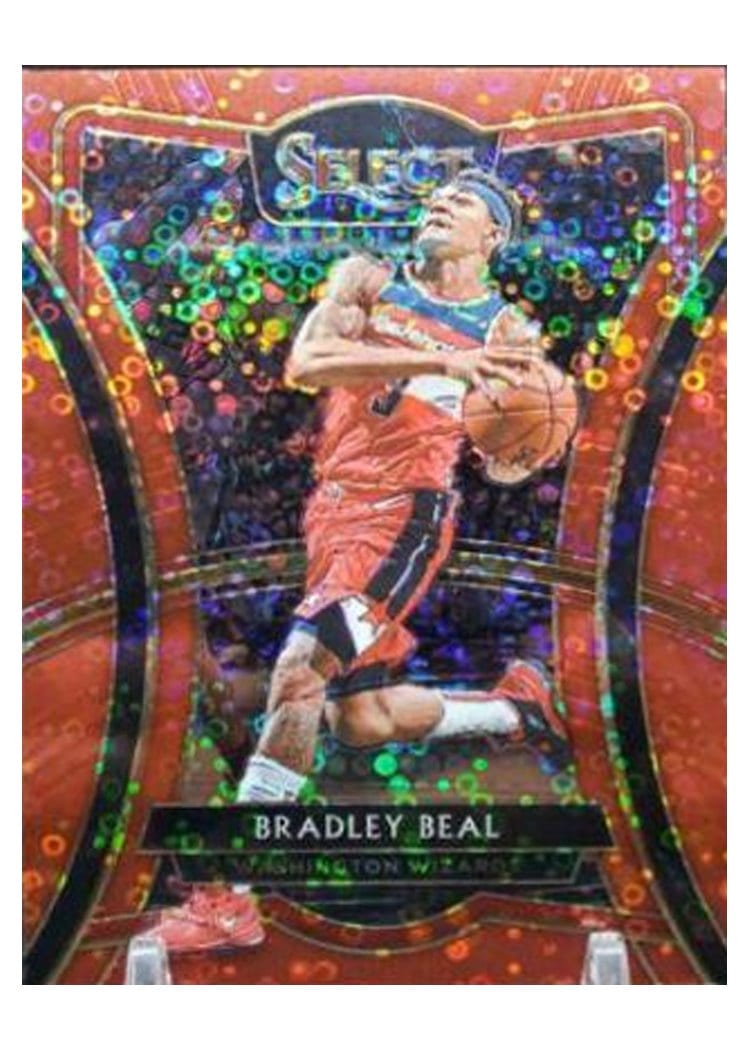 2019-20 Panini Select Base Set Bradley Beal Red Disco Prizm #192 card