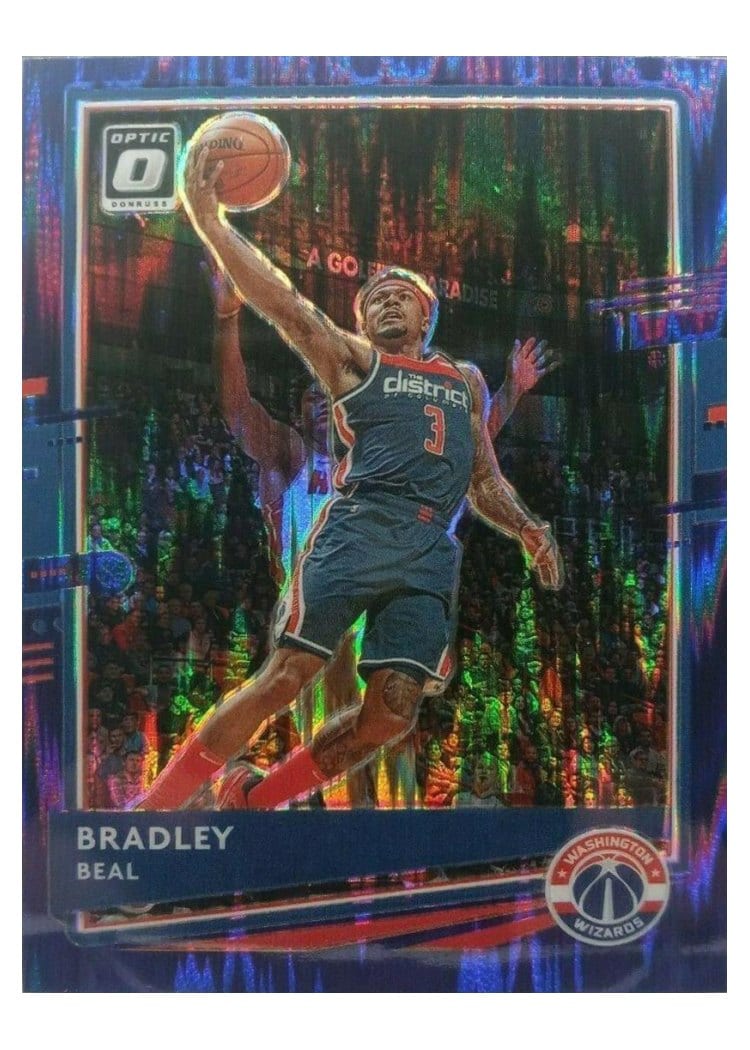 2020-21 Donruss Optic Base Set Bradley Beal Purple Shock #87 card