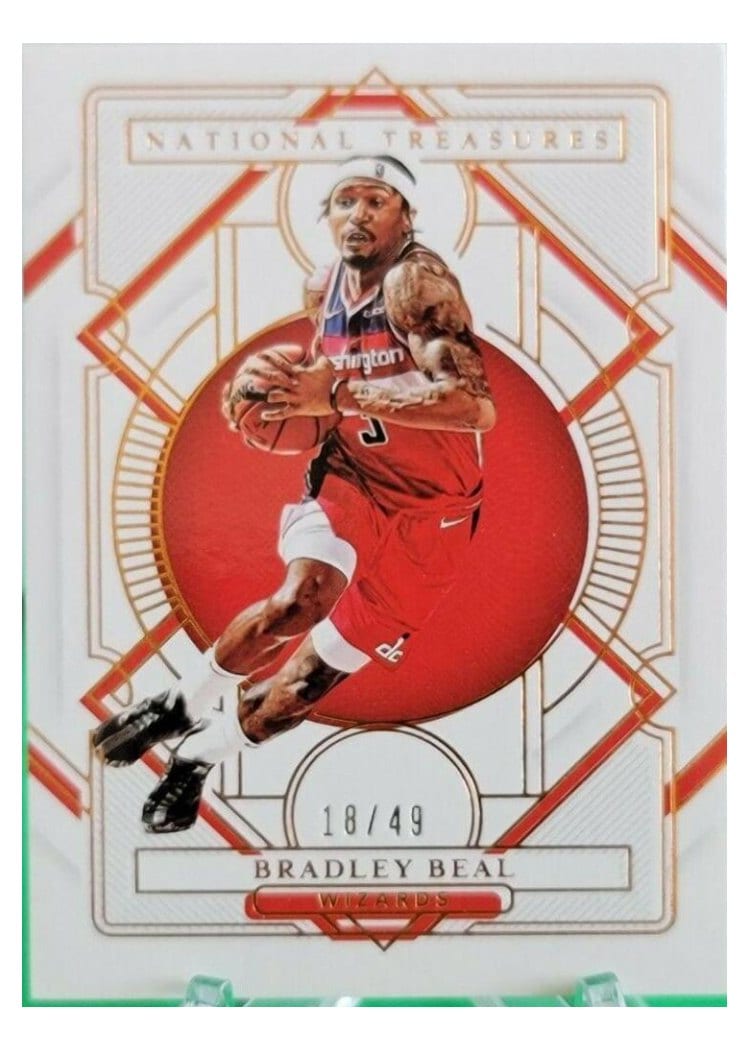 2020-21 Panini National Treasures Base Set Bradley Beal #69 card