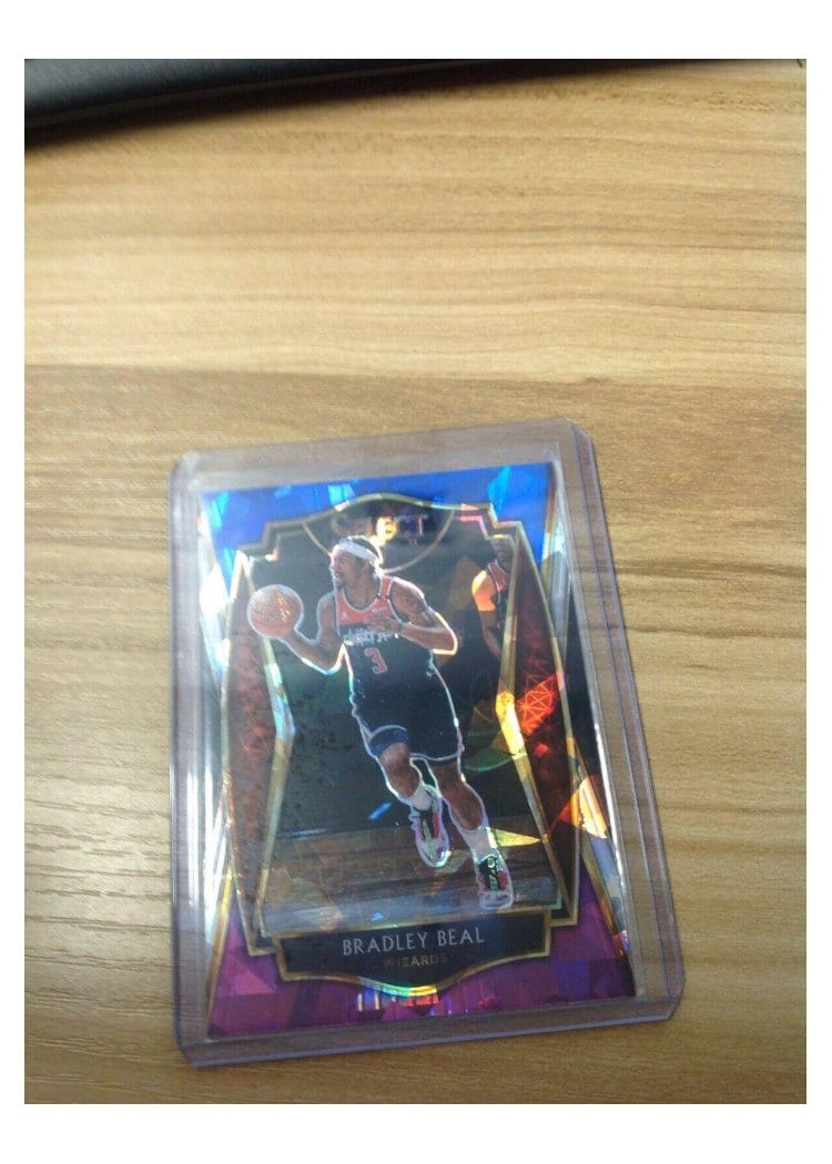 2020-21 Panini Select Base Set Bradley Beal Blue Prizm #127 card