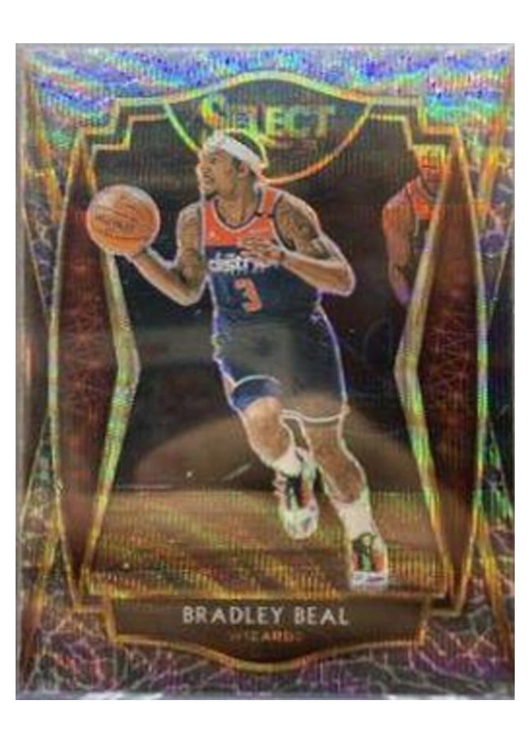 2020-21 Panini Select Base Set Bradley Beal Elephant Prizm #127 card