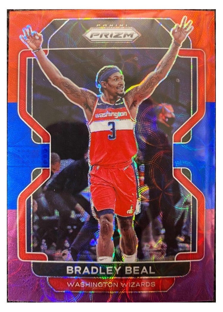 2021-22 Panini Prizm Base Set Bradley Beal #45 card