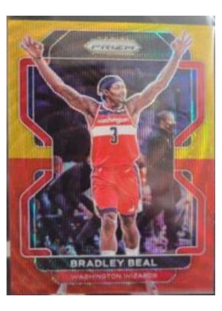 2021-22 Panini Prizm Base Set Bradley Beal #45 card