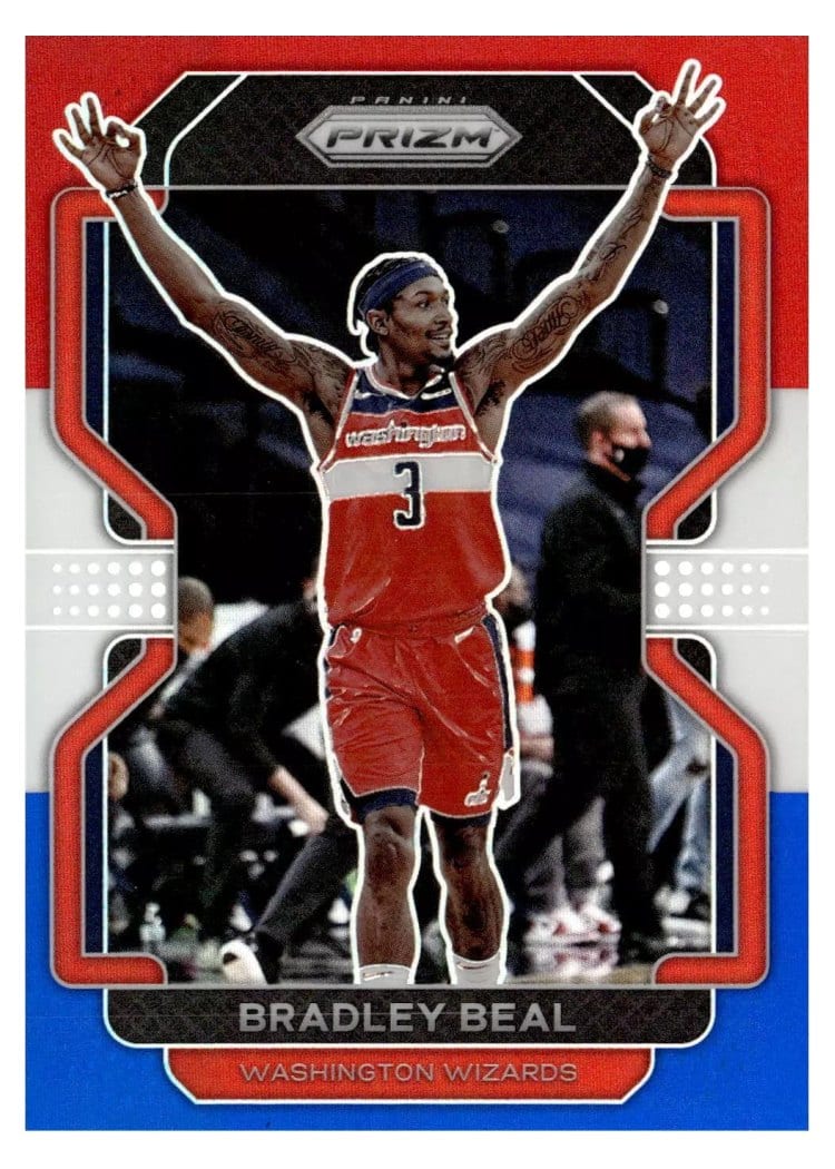 2021-22 Panini Prizm Base Set Bradley Beal #45 card