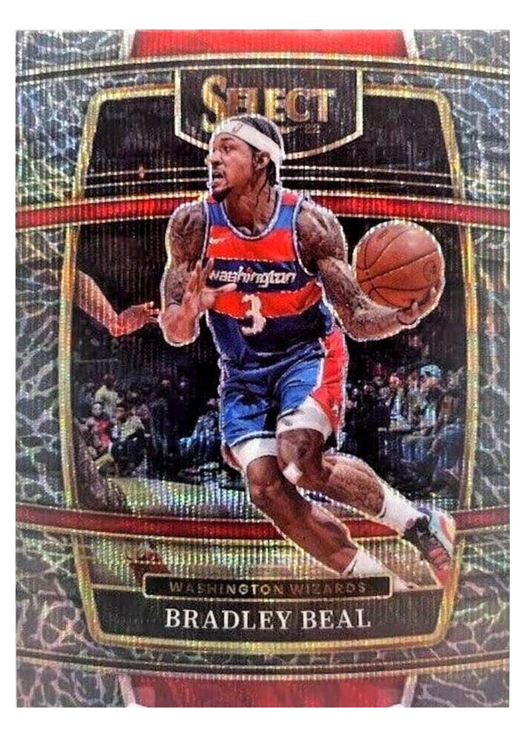 2021-22 Panini Select Base Set Bradley Beal Elephant Prizm #89 card