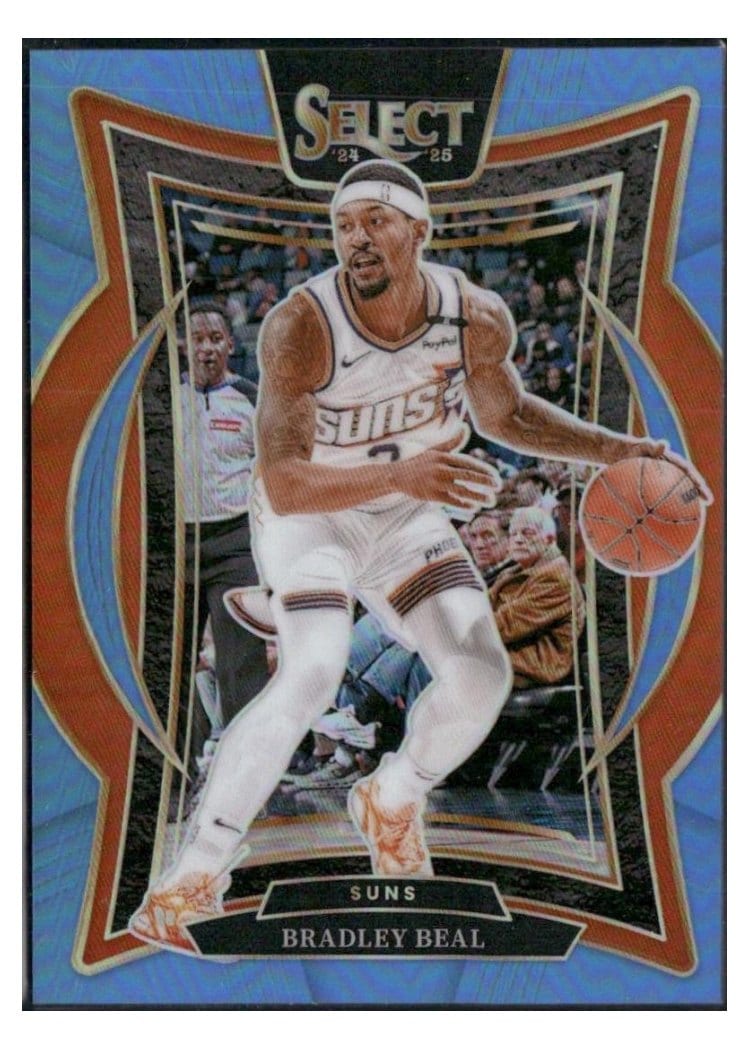 2024-25 Panini Select Base Set Bradley Beal Light Blue Prizm #12 card