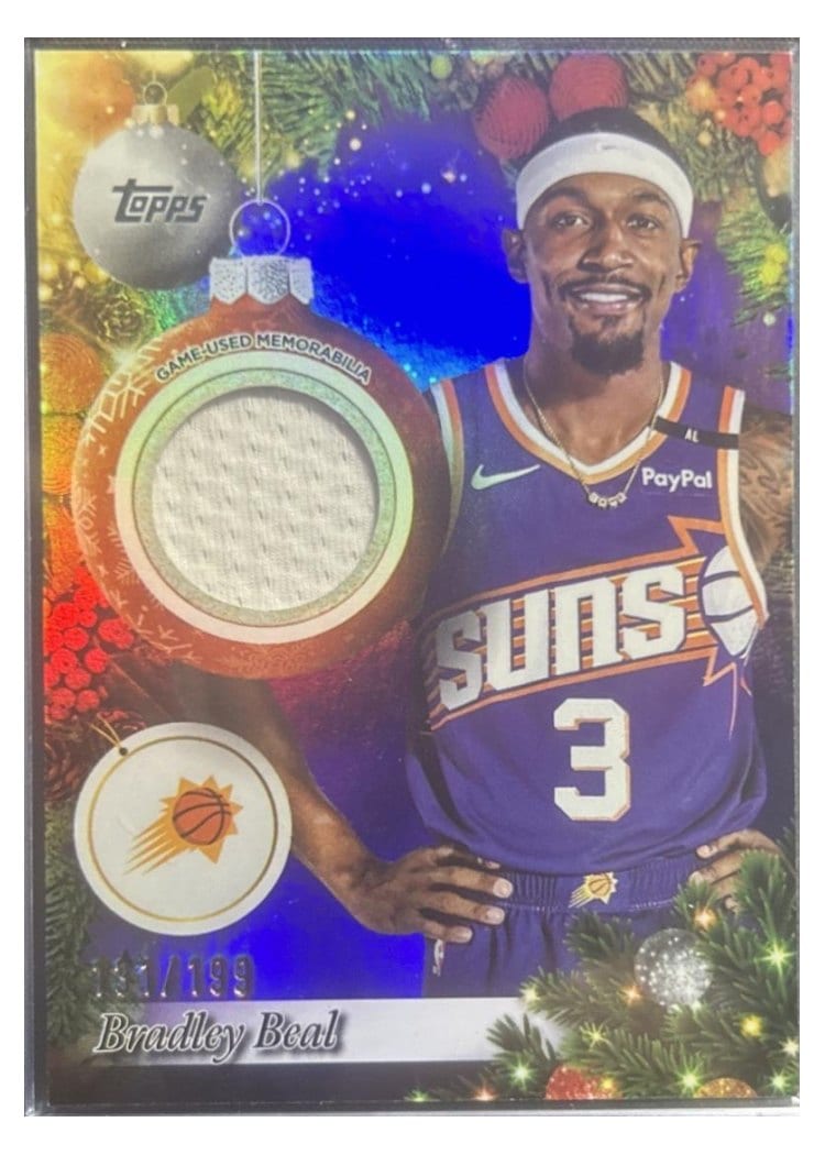 2025-26 Topps Holiday Player Relics Bradley Beal #PR-BB card