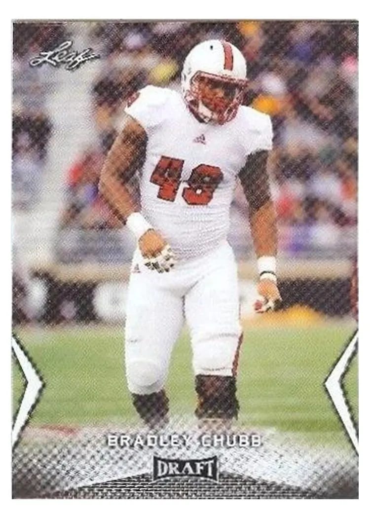 2018 Leaf Draft Bradley Chubb #9 card