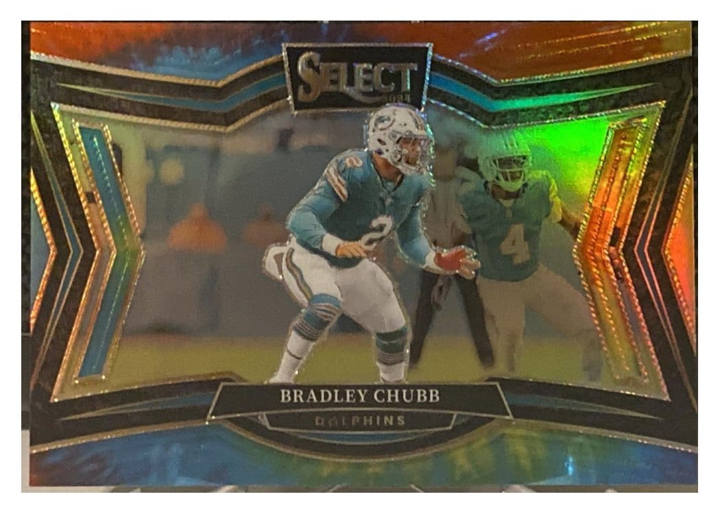 2024 Panini Select Base Set Bradley Chubb Tie-Dye Prizm #409 card