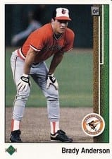 1989 Upper Deck Brady Anderson #408 card